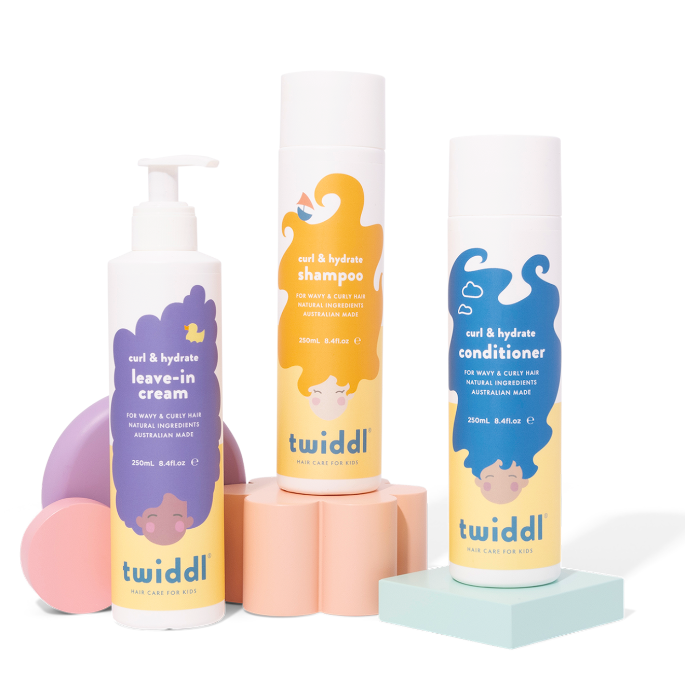 Twiddl Curl & Hydrate Leave-In Trio for Kids