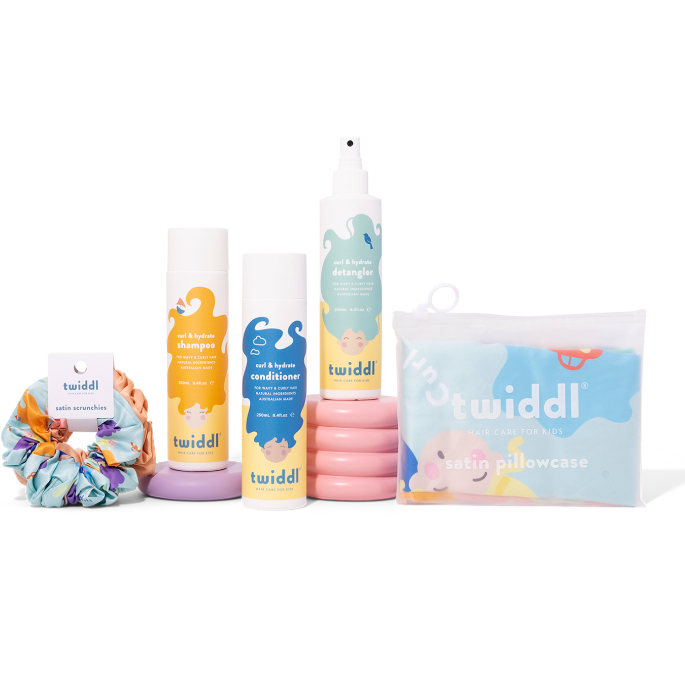 Twiddl Curl & Hydrate, Detangle & Protect Bundle for Kids