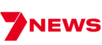 The red and white 7NEWS logo on a solid white background.
